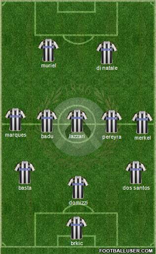 Udinese Formation 2013