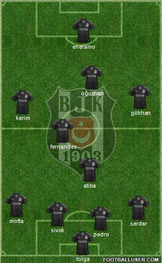 Besiktas JK Formation 2013