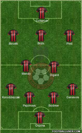 OGC Nice Côte d'Azur Formation 2013