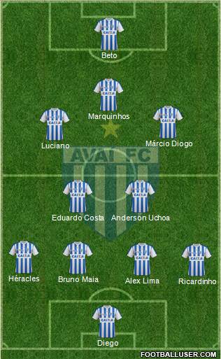 Avaí FC Formation 2013