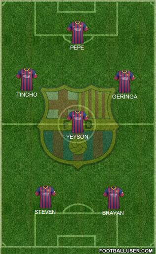 F.C. Barcelona Formation 2013