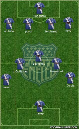 CS Emelec football formation