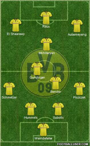 Borussia Dortmund Formation 2013
