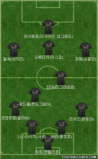 Manchester City Formation 2013