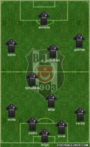 Besiktas JK Formation 2013