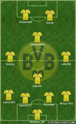 Borussia Dortmund Formation 2013