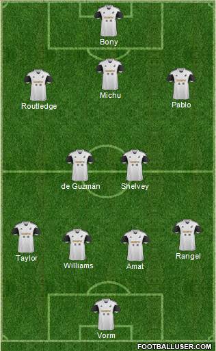 Swansea City Formation 2013