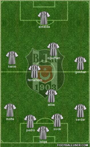 Besiktas JK Formation 2013