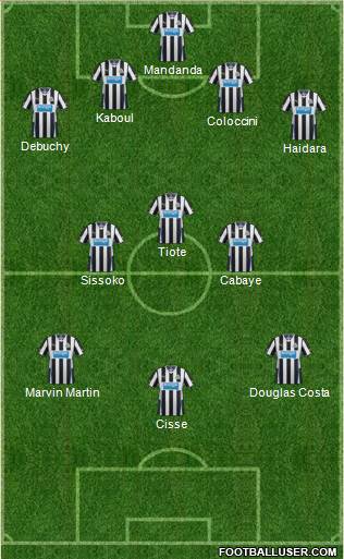 Newcastle United Formation 2013