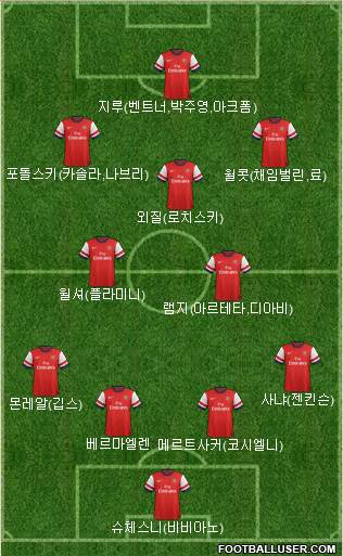 Arsenal Formation 2013