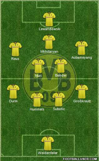 Borussia Dortmund Formation 2013