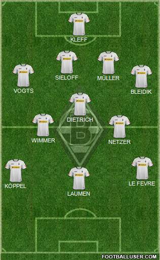 Borussia Mönchengladbach Formation 2013