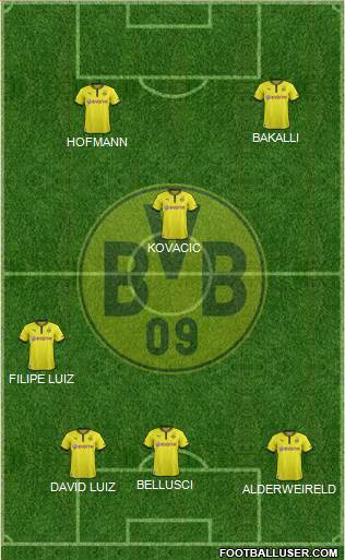 Borussia Dortmund Formation 2013