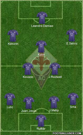 Fiorentina Formation 2013