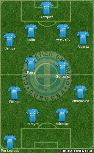 Belgrano de Córdoba Formation 2013
