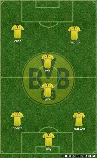 Borussia Dortmund Formation 2013