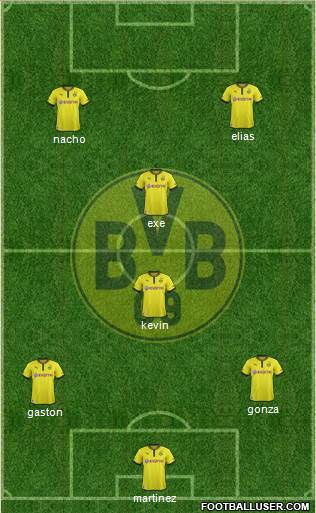Borussia Dortmund Formation 2013
