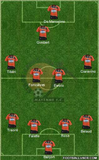 Stade Lavallois Mayenne FC Formation 2013