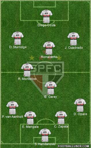 São Paulo FC Formation 2013