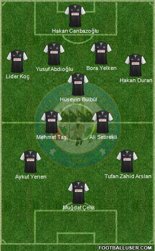 Nazilli Belediyespor Formation 2013