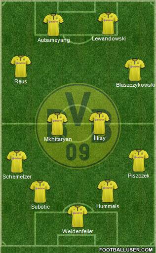 Borussia Dortmund Formation 2013