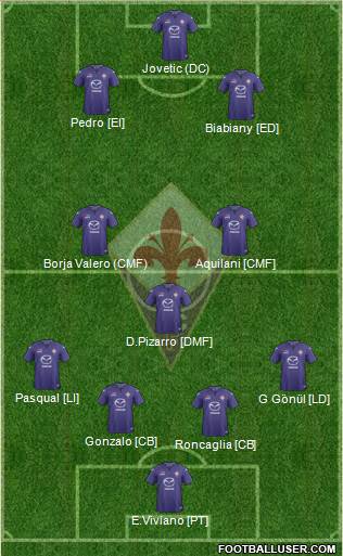 Fiorentina Formation 2013