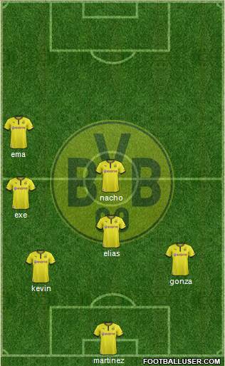 Borussia Dortmund Formation 2013