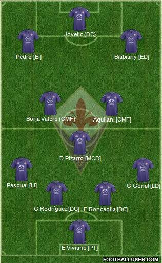 Fiorentina Formation 2013