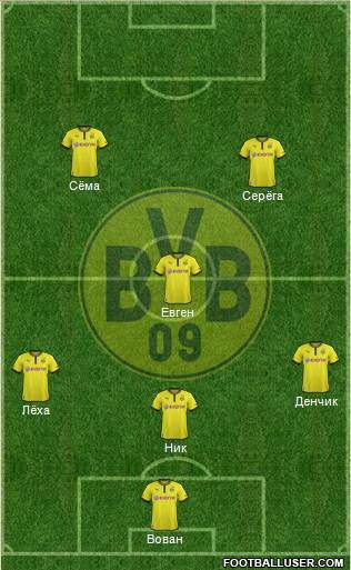 Borussia Dortmund Formation 2013