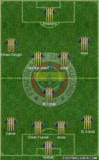Fenerbahçe SK Formation 2013