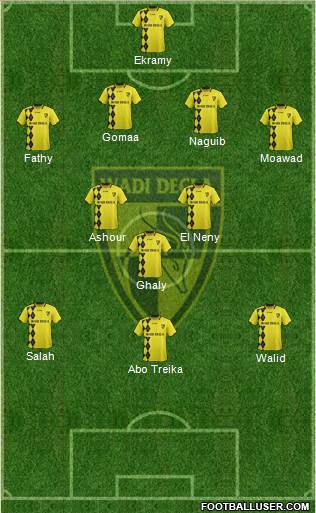 Wadi Degla Sporting Club Formation 2013