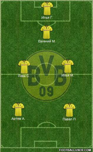 Borussia Dortmund Formation 2013