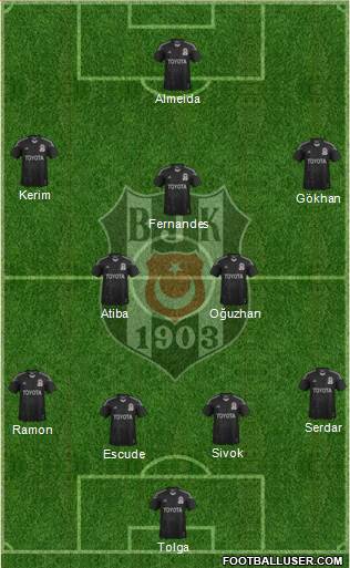 Besiktas JK Formation 2013