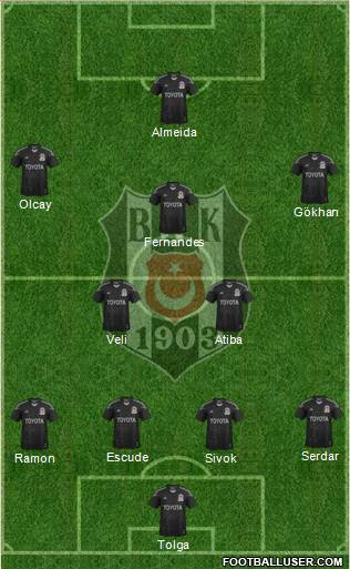 Besiktas JK Formation 2013