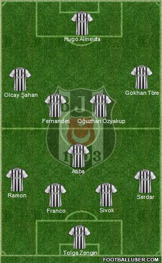 Besiktas JK Formation 2013