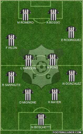 Montevideo Wanderers Fútbol Club Formation 2013