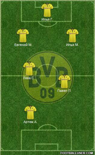 Borussia Dortmund Formation 2013