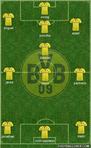 Borussia Dortmund Formation 2013
