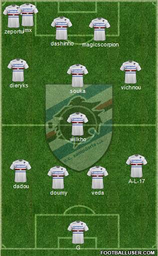 Sampdoria Formation 2013