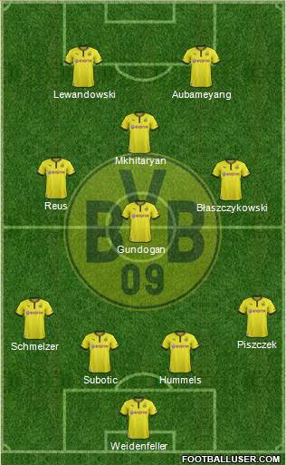 Borussia Dortmund Formation 2013