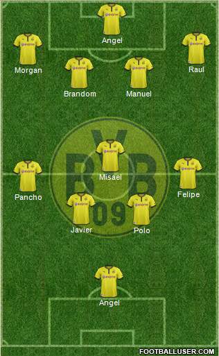Borussia Dortmund Formation 2013