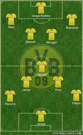 Borussia Dortmund Formation 2013