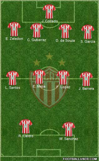 Club Deportivo Necaxa Formation 2013