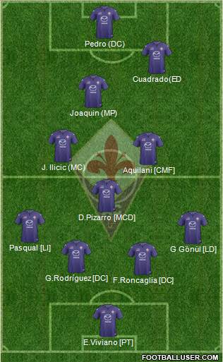 Fiorentina Formation 2013