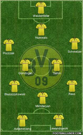 Borussia Dortmund Formation 2013