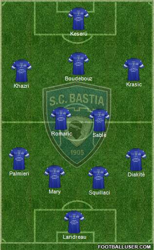 Sporting Club Bastia Formation 2013