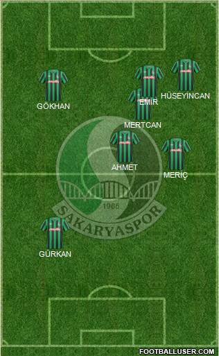 Sakaryaspor A.S. Formation 2013