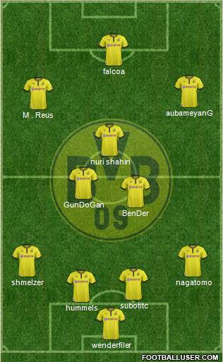 Borussia Dortmund Formation 2013