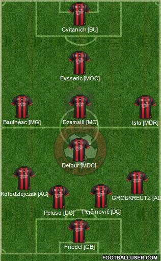 OGC Nice Côte d'Azur Formation 2013