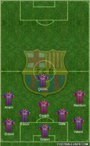 F.C. Barcelona Formation 2013